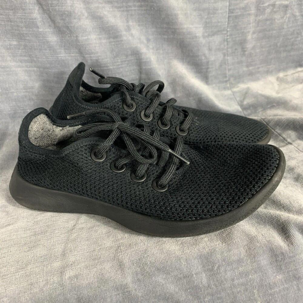 Allbirds Tree Runners Womens Size 6 Jet Black Sneaker Running Shoes